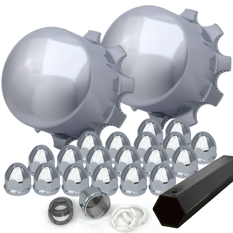 Alcoa Rear 10 Hole Stud Pilot Rear Cover Kit For 1.5" Lug Nuts (Pair of 2)