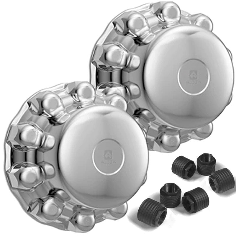 Alcoa One Piece Rear 10 Hole Hub Pilot 10x285mm w/ Retention Nuts (Pair of 2)