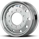 22.5x12.25 Alcoa 10x285mm Hub Pilot High Polish Flat Face Wheel Front Only (4.75" offset)
